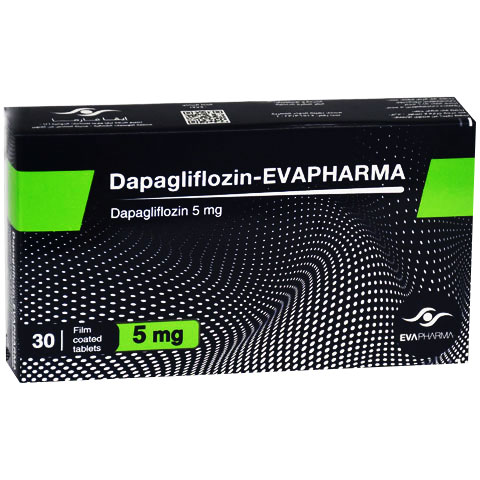 Dapagliflozin Evapharma 5mg 30 Film Coated Tablets