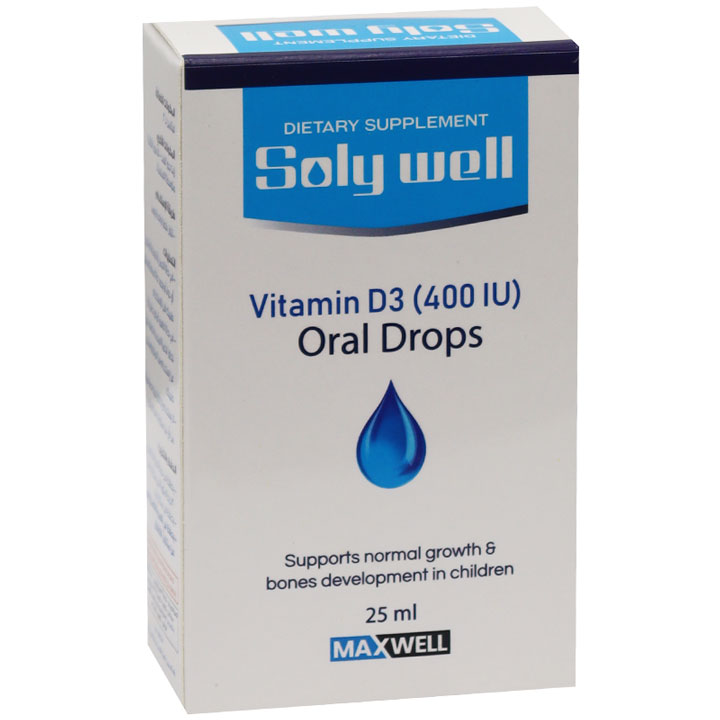 Soly Well Vitamin D3 400 IU 25ml Oral Drop