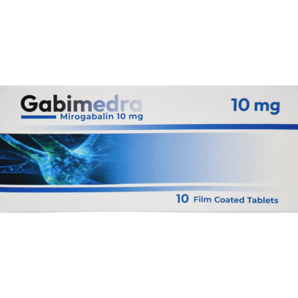 Gabimedra 10mg 10 Film Coated Tablets image number 0