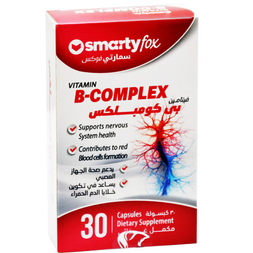 Smarty Fox Vitamin B-Complex 30 Hard Gelatin capsules