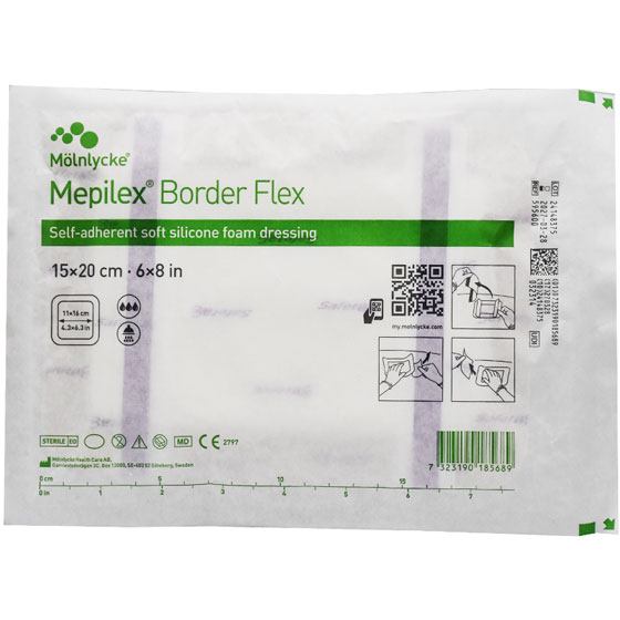 Molnlycke Mepilex Border Flex 15 x 20cm