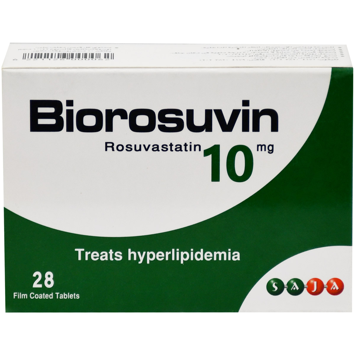 Biorosuvin 10 mg 28 Film Coated Tablets