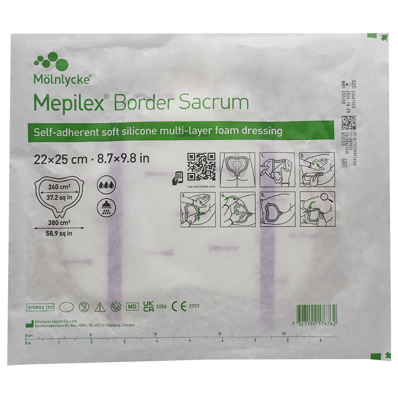 Molnlycke Mepilex Border Sacrum 22 x 25cm