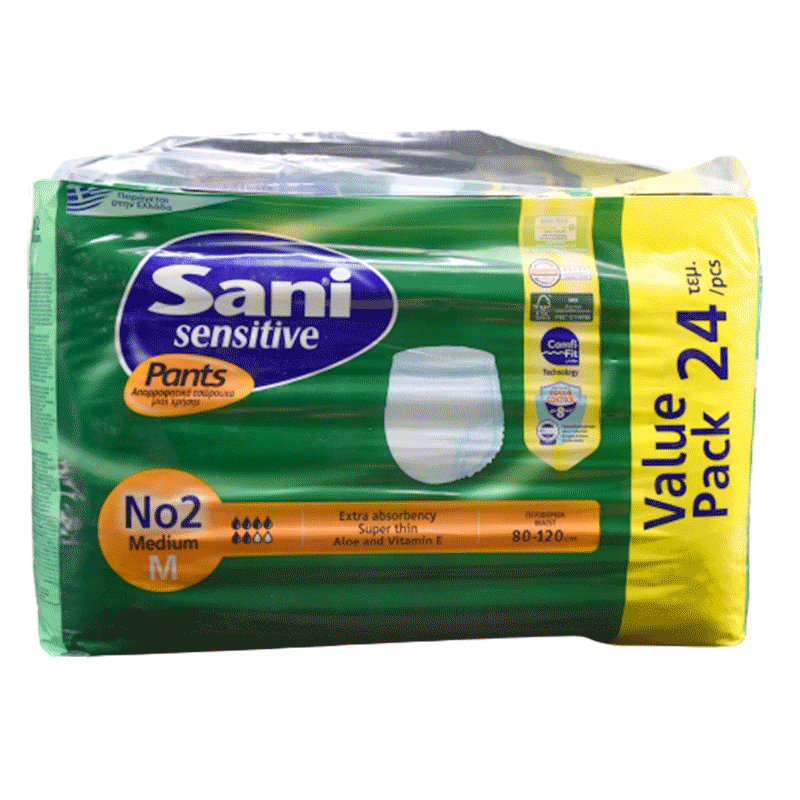 Sani Sensitive Pants (2) M (80-120cm) 24pcs