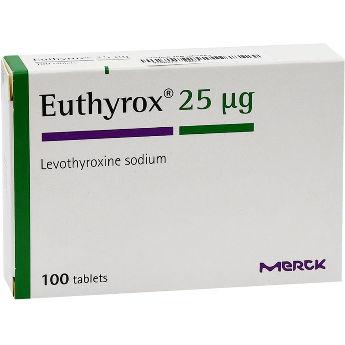 Euthyrox 25M 100 Tablets