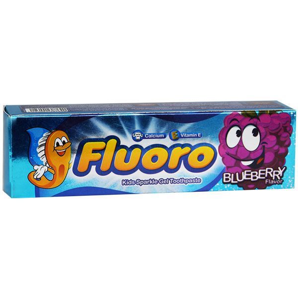 Fluoro Blueberry Kids Sparkle Gel ToothPaste 50gm
