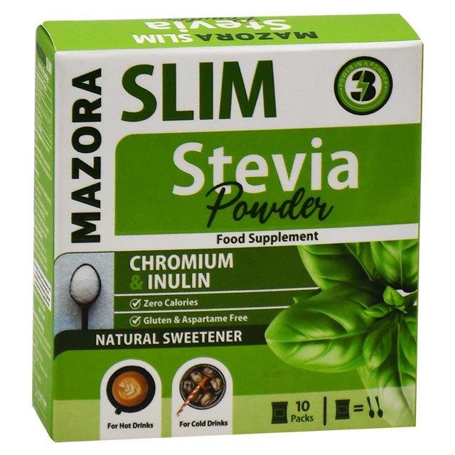 Mazora slim Stevia Zero Calorie Sweetener 10 Sachets