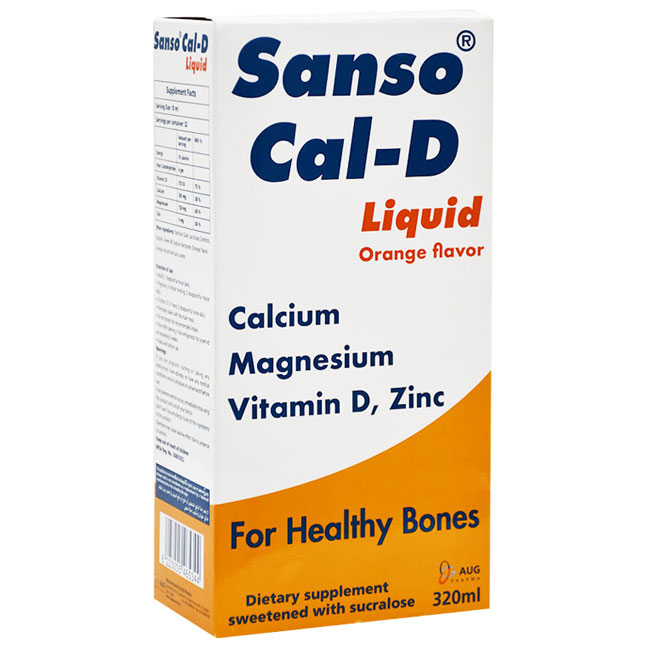 Sanso Cal-D Orange Flavor Liquid 320ml