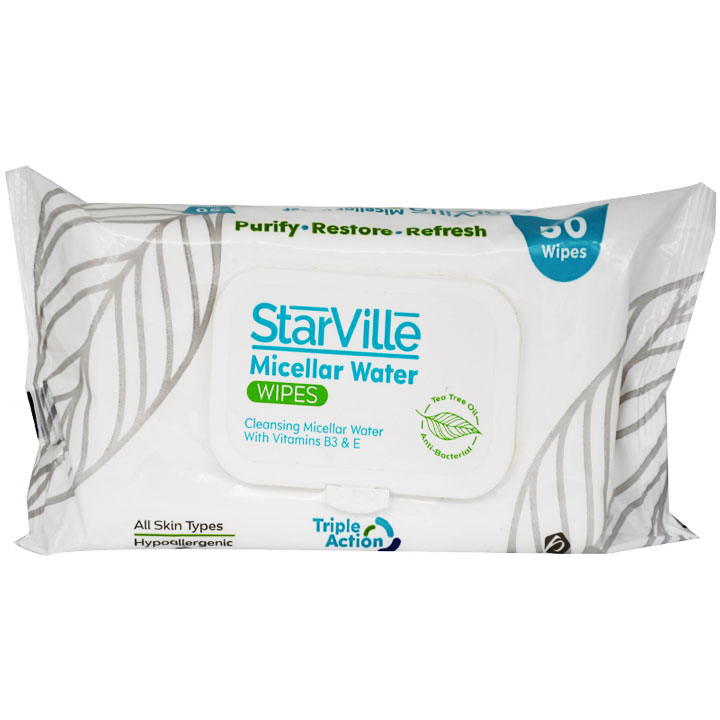 Starville Micellar Water Wipes 50 pieces